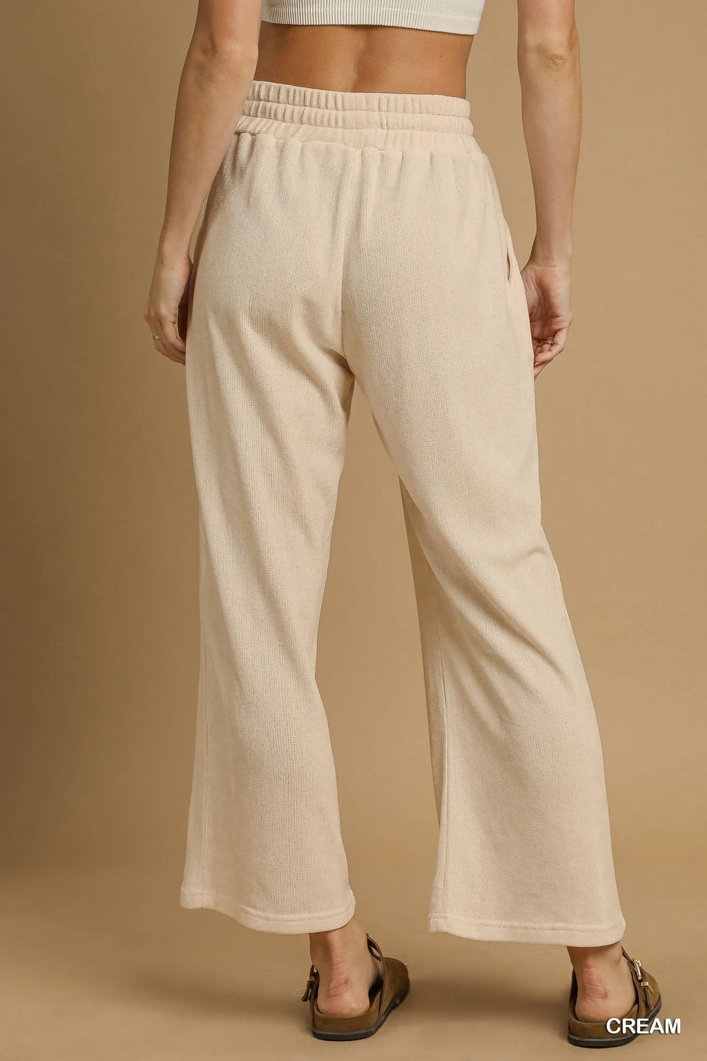 Women's Drawstring Wide-Leg Pants