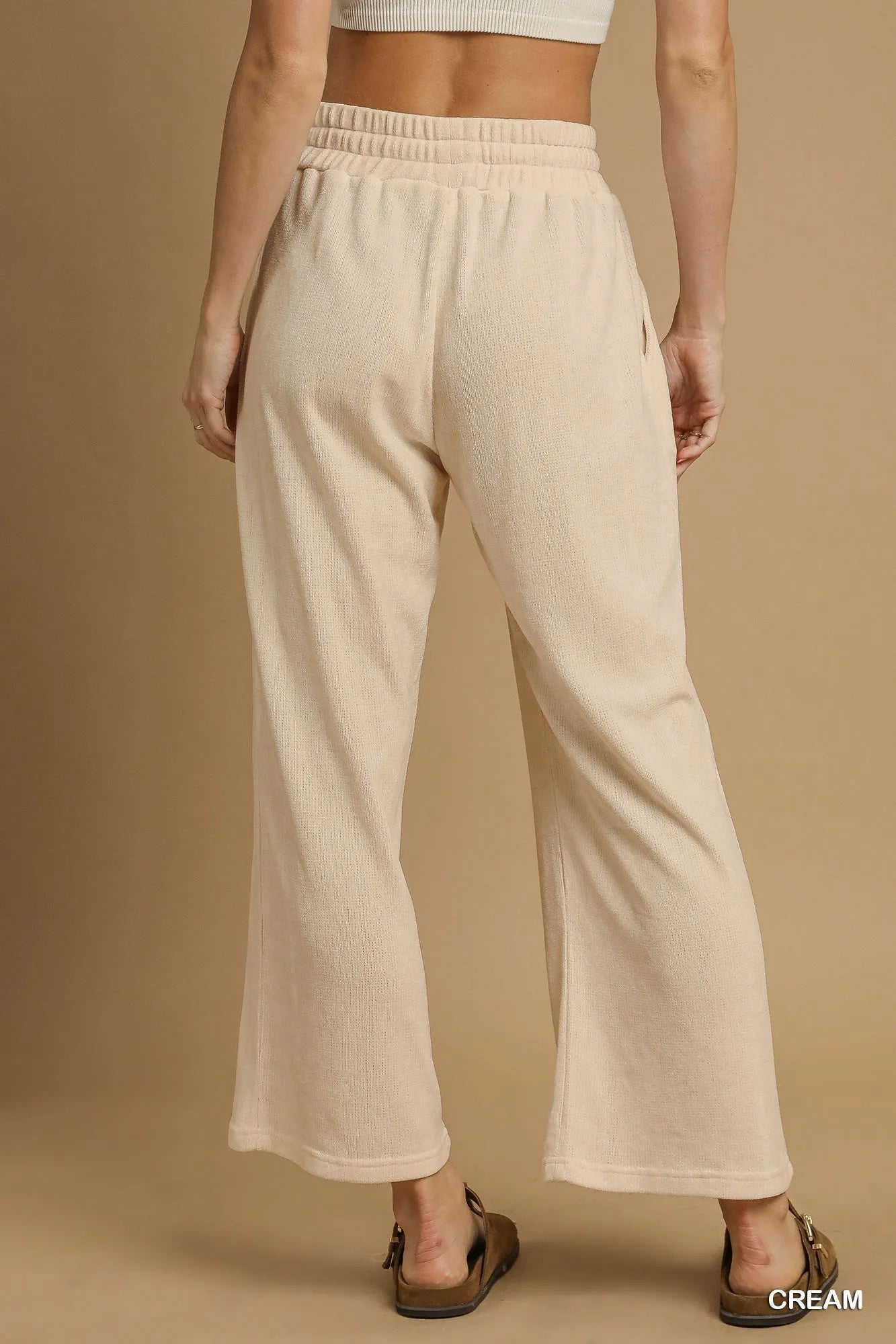 Women's Drawstring Wide-Leg Pants