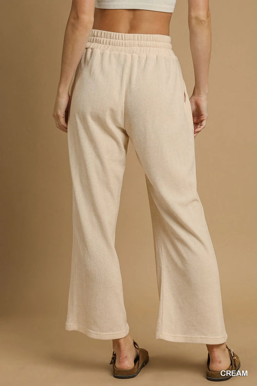 Women's Drawstring Wide-Leg Pants