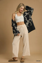 Women's Drawstring Wide-Leg Pants