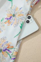Women's Floral Color-Block Belted Dress