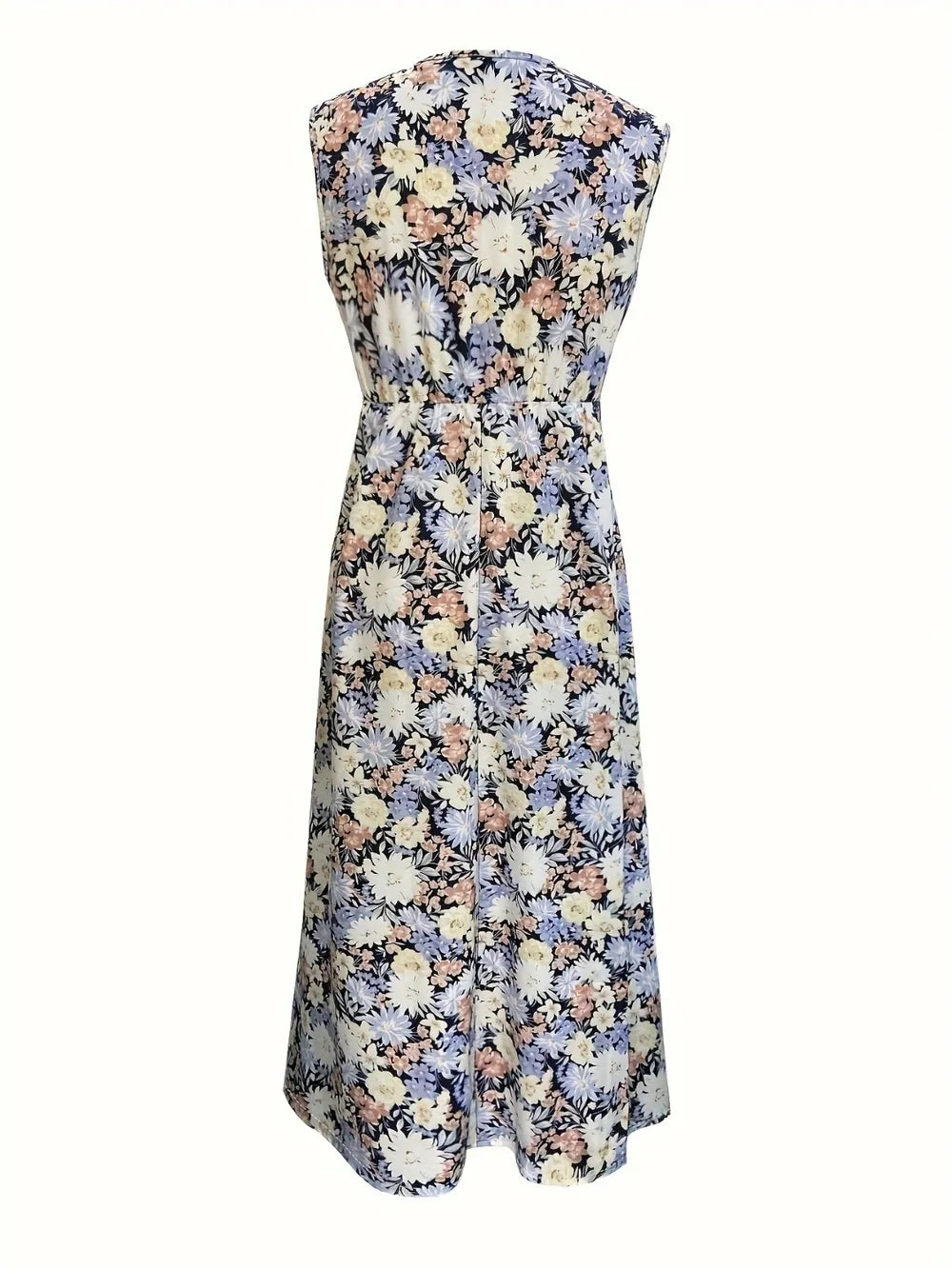 Women's Floral Sleeveless Midi Dress