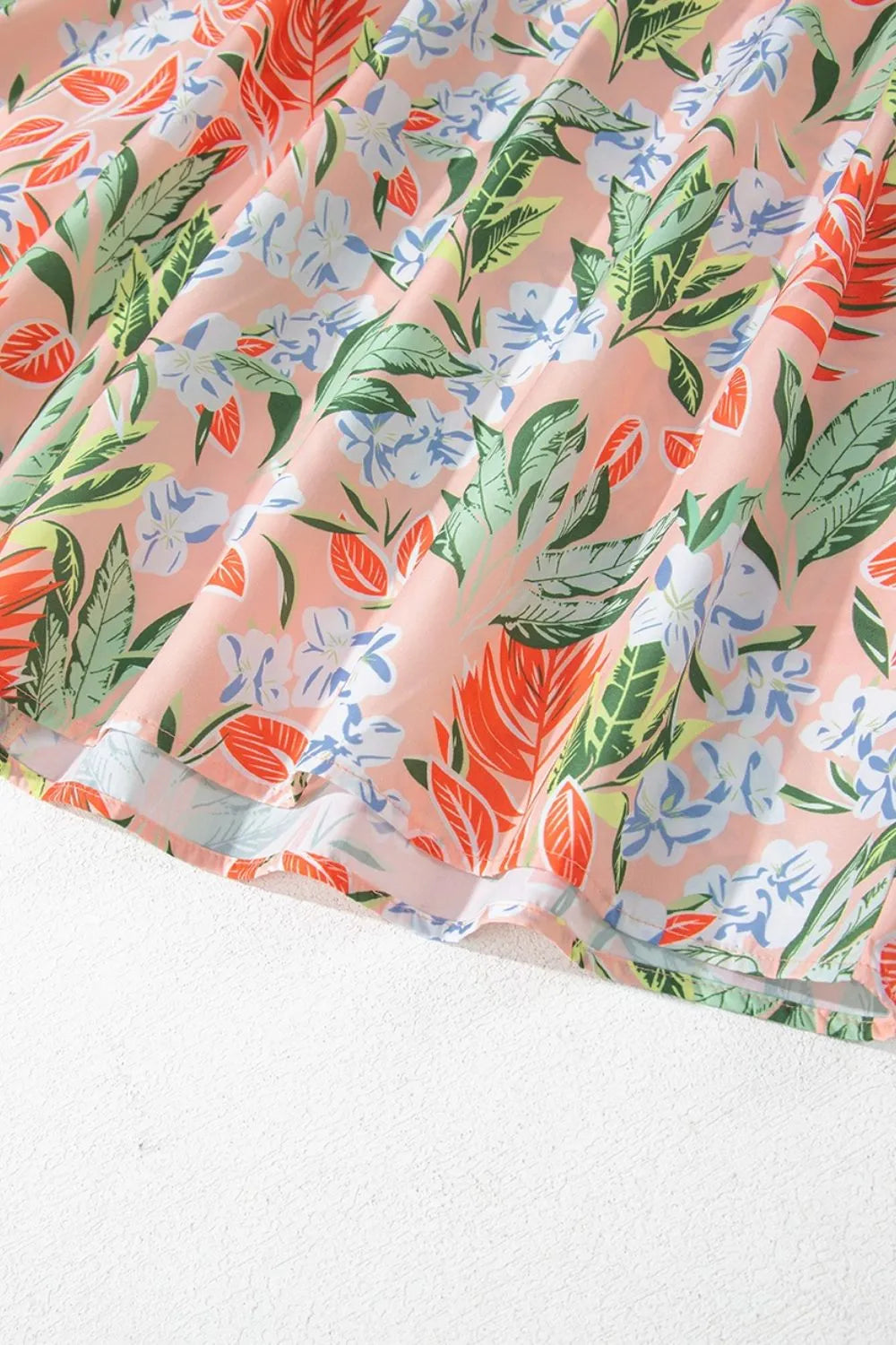 Women's Floral Smocked Square-Neck Midi Dress
