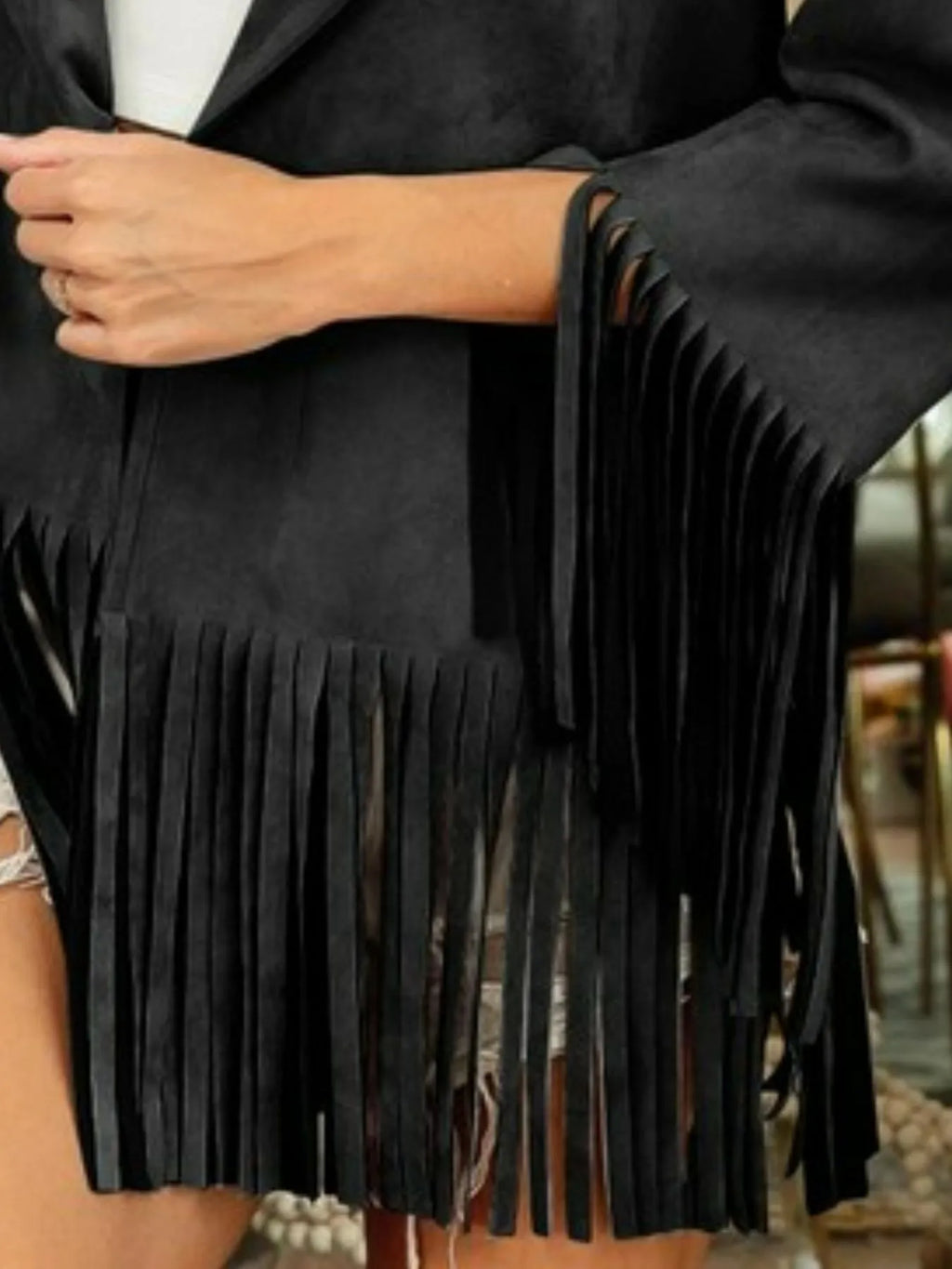Women's Fringe-Hem Blazer