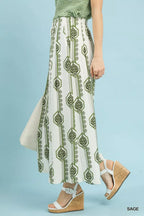 Women's Geometric Boho Wide-Leg Pants