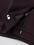 Women's One-Button Blazer and Wide-Leg Pants Set