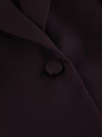 Women's One-Button Blazer and Wide-Leg Pants Set