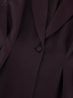Women's One-Button Blazer and Wide-Leg Pants Set