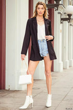 Women's Open-Front Long-Sleeve Blazer