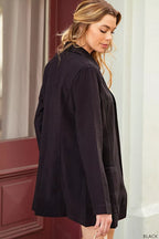 Women's Open-Front Long-Sleeve Blazer