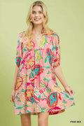 Women's Paisley Print Mini Dress