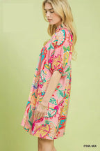 Women's Paisley Print Mini Dress