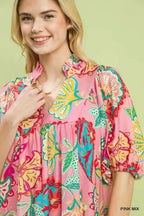 Women's Paisley Print Mini Dress
