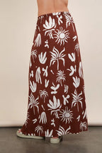 Women's Printed Resort Midi Skirt