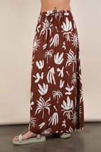Women's Printed Resort Midi Skirt