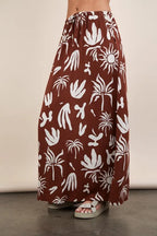Women's Printed Resort Midi Skirt