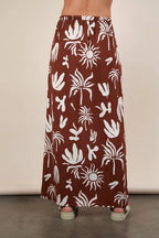 Women's Printed Resort Midi Skirt