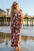 Women's Printed Resort Midi Skirt