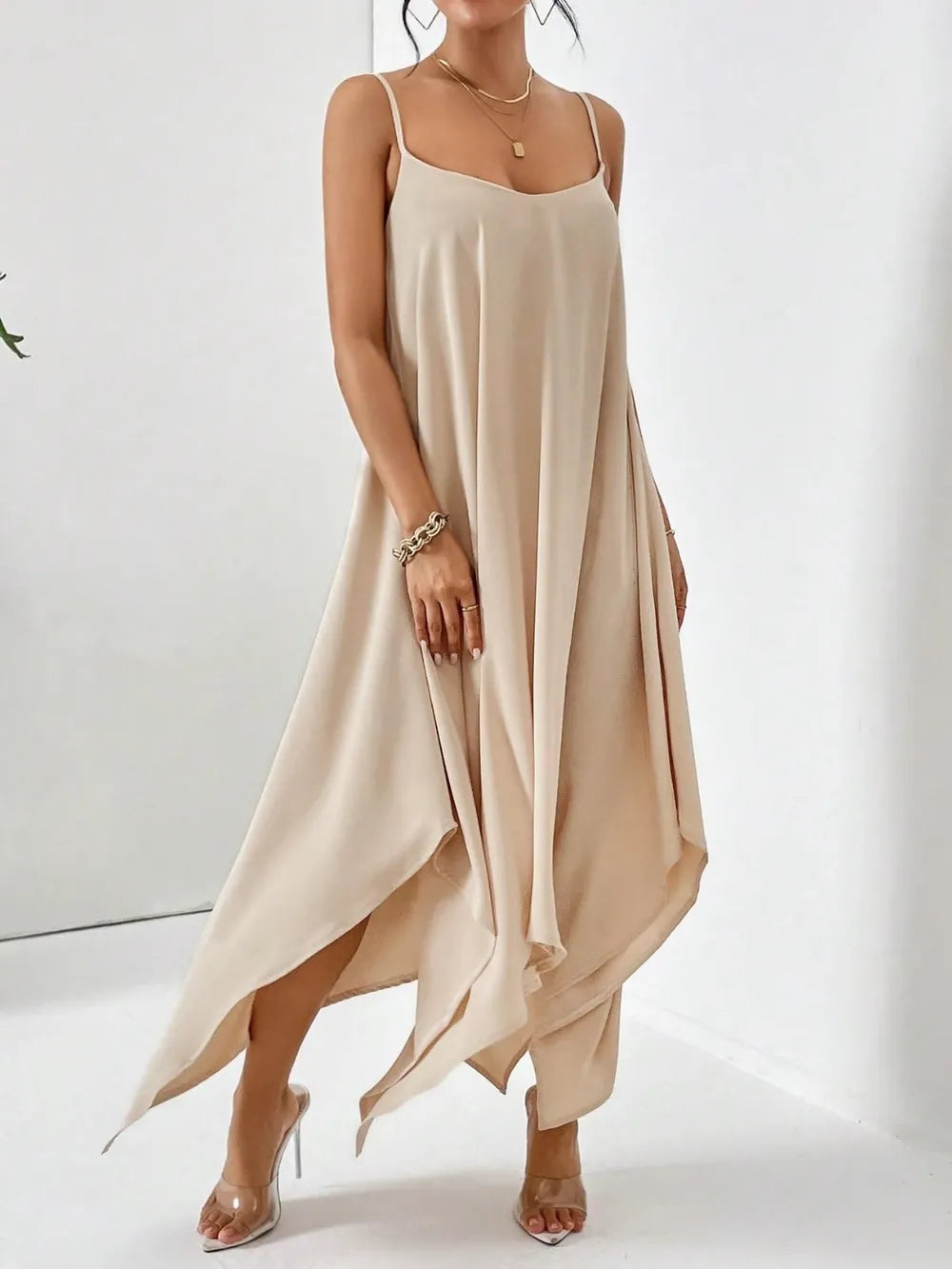Women's Scoop-Neck Cami Midi Dress