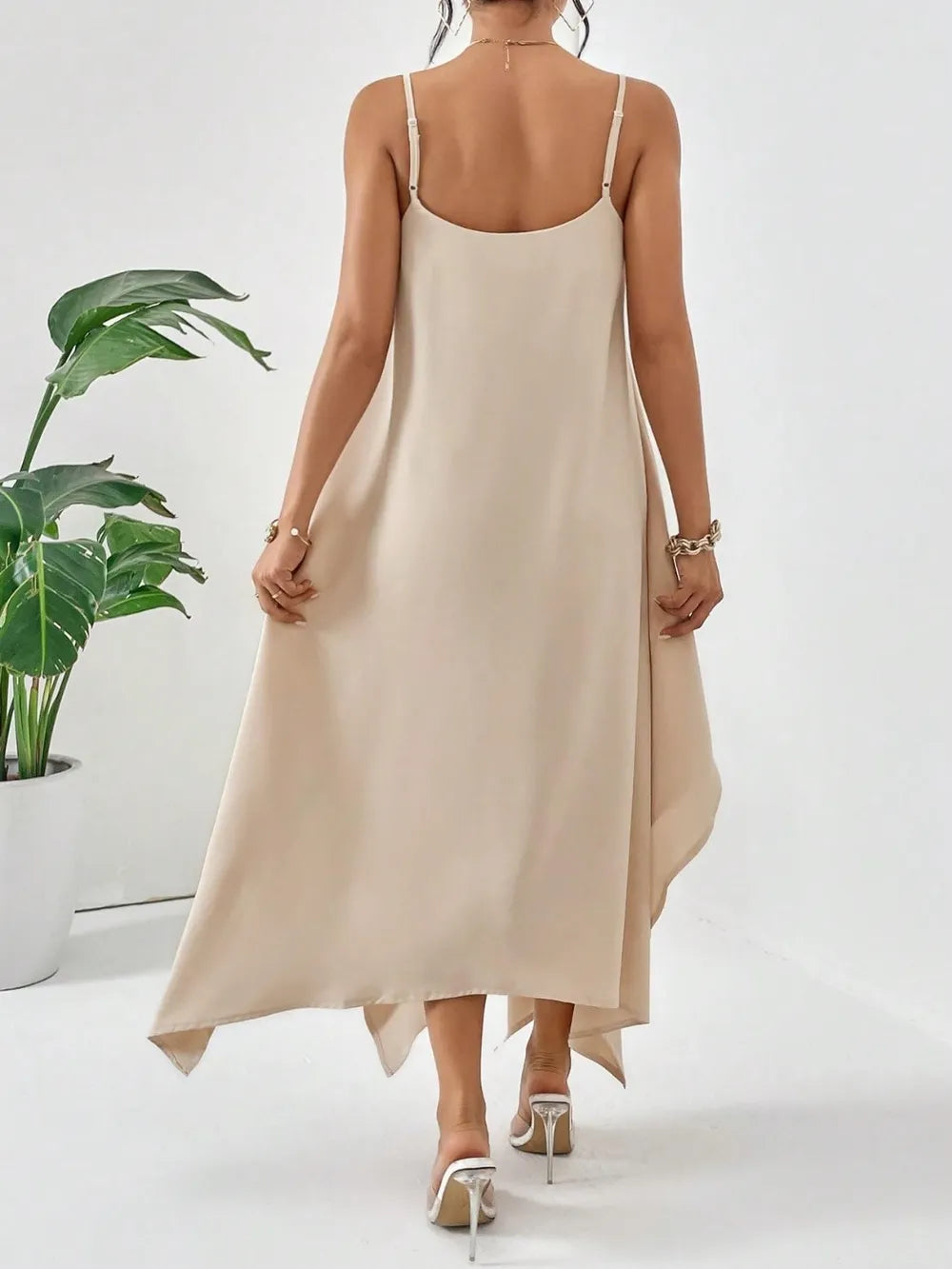 Women's Scoop-Neck Cami Midi Dress