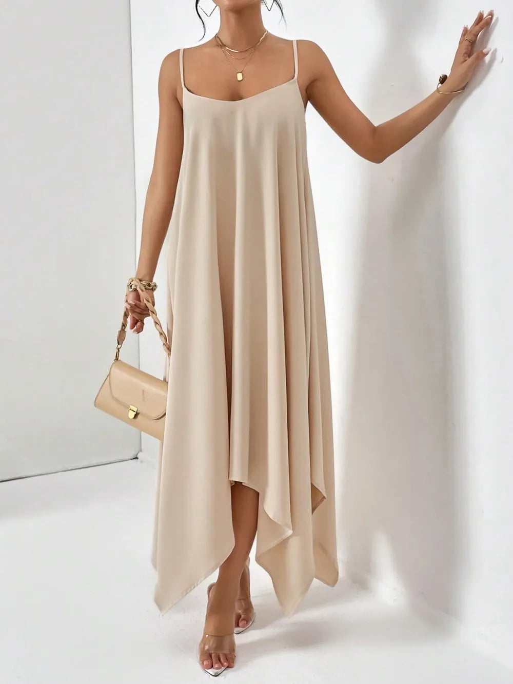 Women's Scoop-Neck Cami Midi Dress