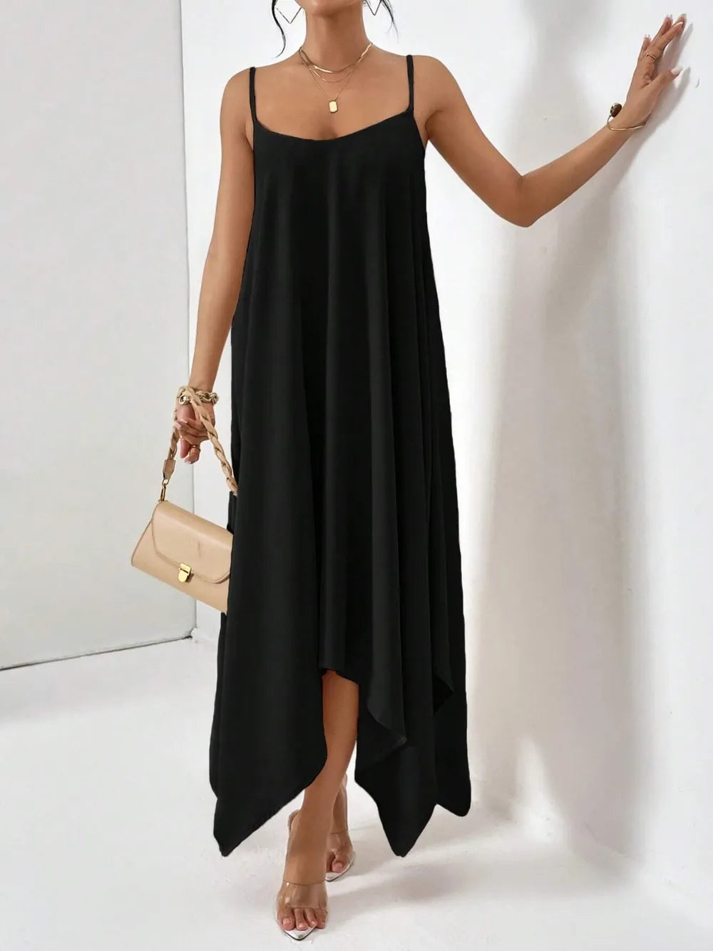 Women's Scoop-Neck Cami Midi Dress
