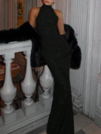 Women's Sequin Sleeveless Maxi Dress