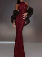 Women's Sequin Sleeveless Maxi Dress
