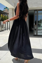 Women's Surplice Slit Maxi Dress