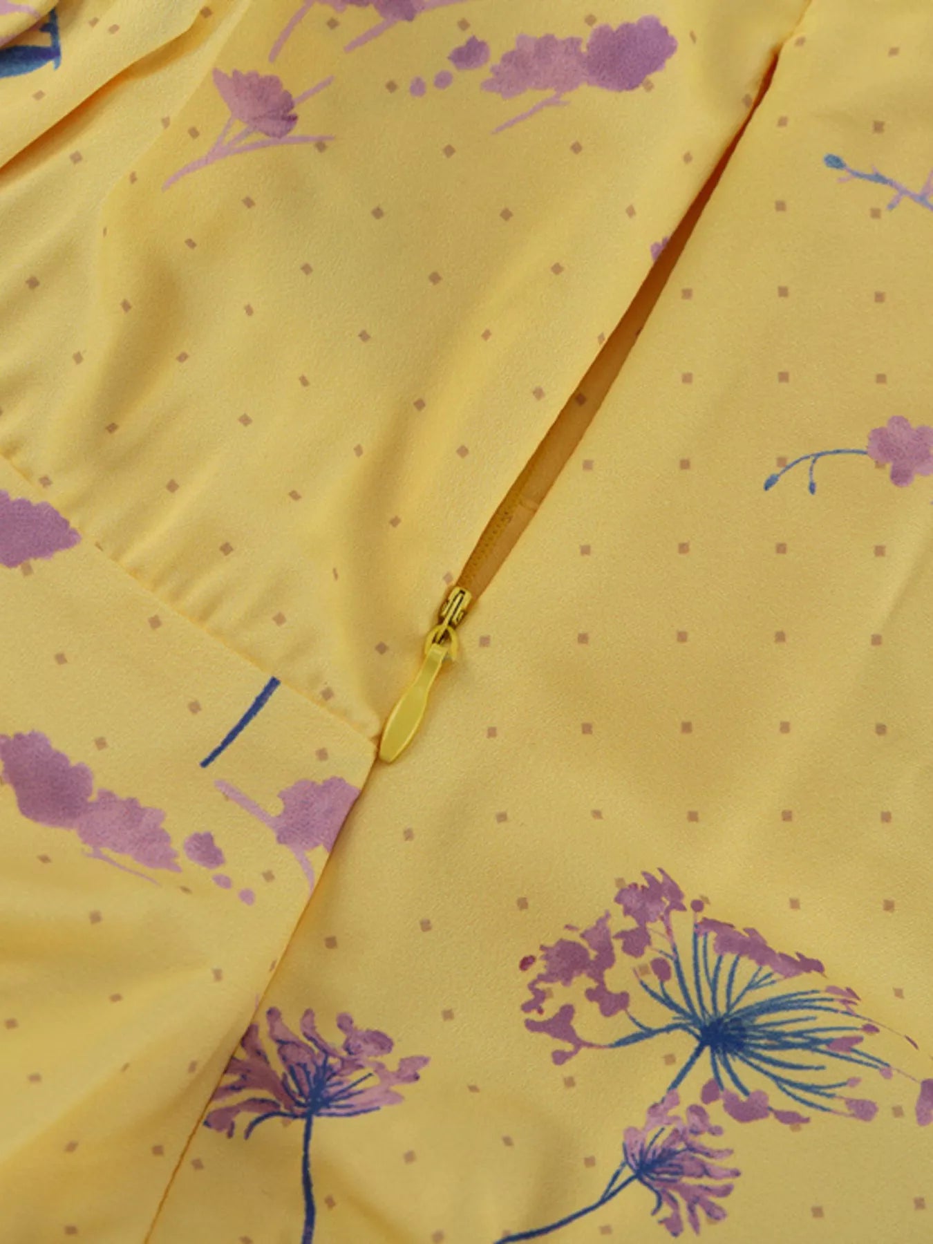 Floral Spaghetti-Strap Maxi Dress detail view 11 - Vellaya Lane