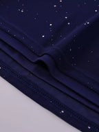 Glitter Off-Shoulder Maxi Dress detail view 16 - Vellaya Lane