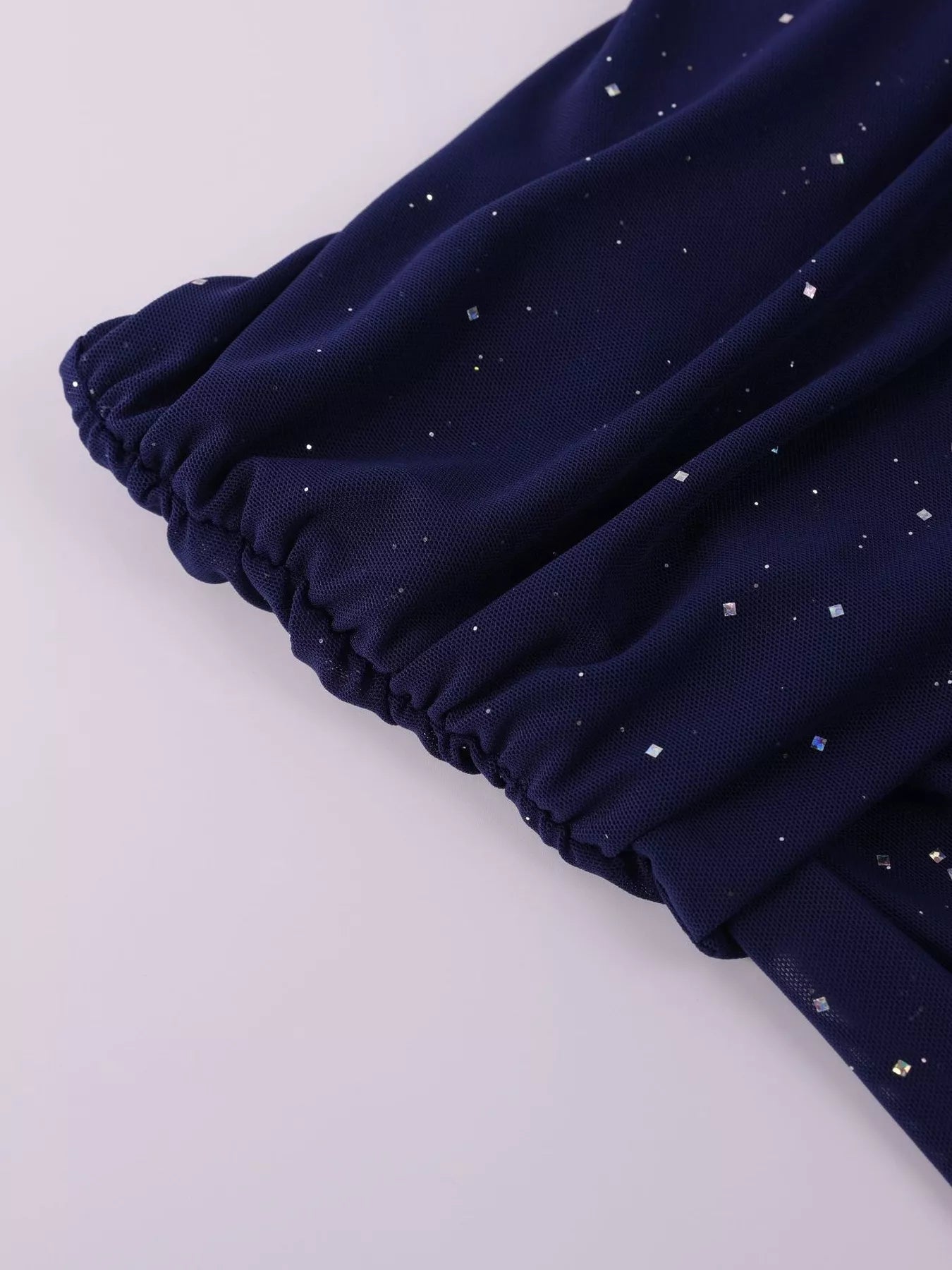 Glitter Off-Shoulder Maxi Dress detail view 17 - Vellaya Lane