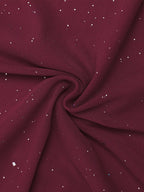Glitter Off-Shoulder Maxi Dress detail view 29 - Vellaya Lane