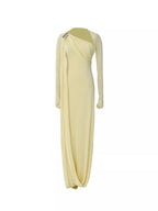 One-Shoulder Draped Maxi Dress detail view 04 - Vellaya Lane