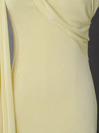 One-Shoulder Draped Maxi Dress detail view 12 - Vellaya Lane