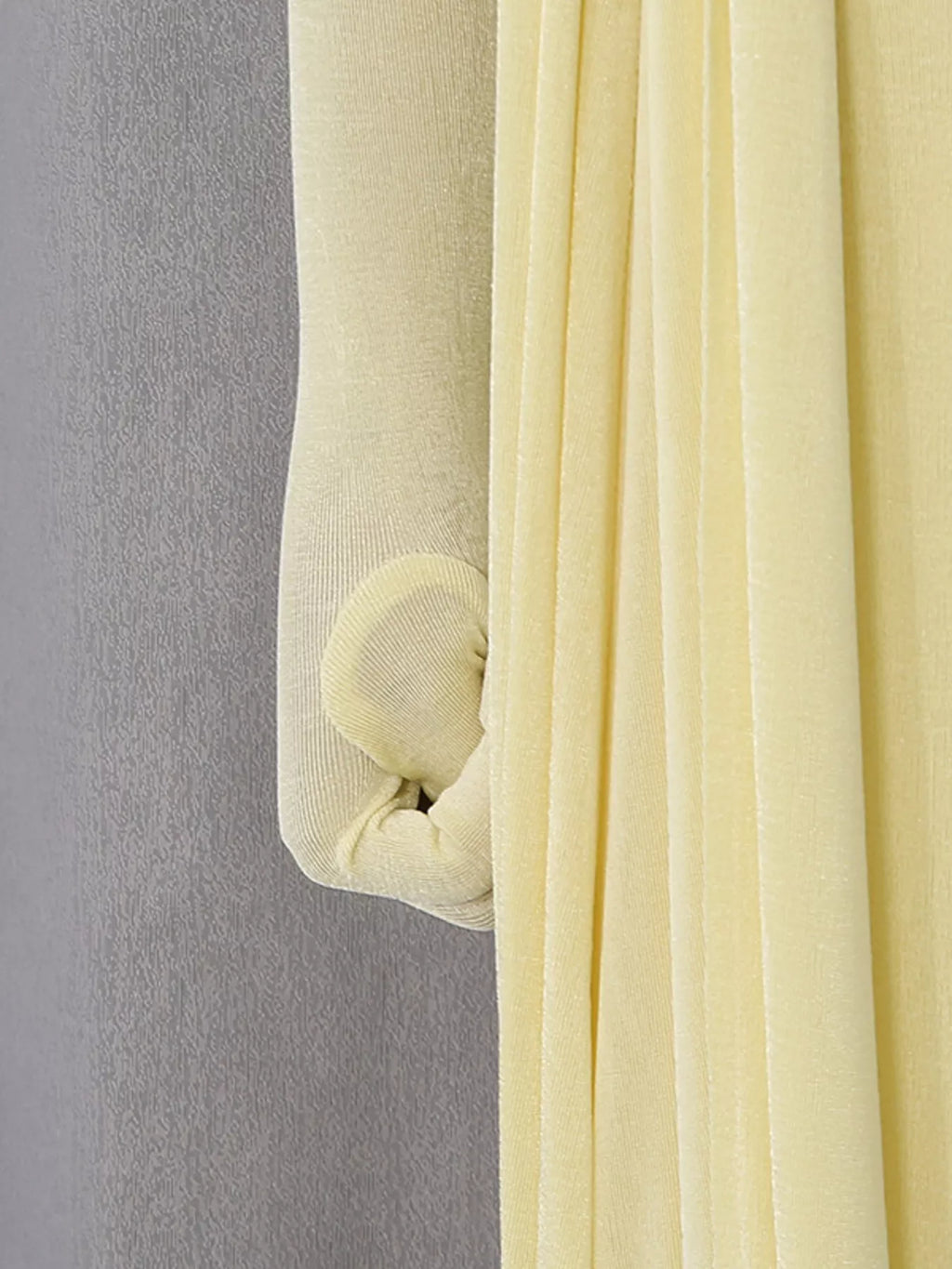 One-Shoulder Draped Maxi Dress detail view 14 - Vellaya Lane