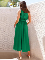 One-Shoulder Midi Dress detail view 02 - Vellaya Lane
