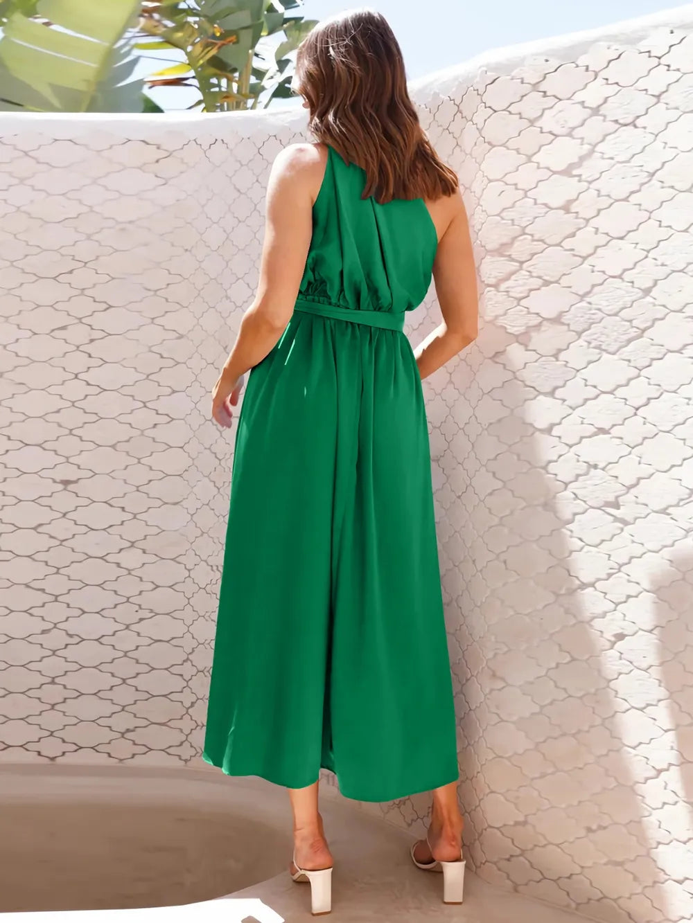 One-Shoulder Midi Dress detail view 02 - Vellaya Lane