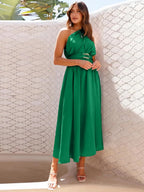 One-Shoulder Midi Dress detail view 03 - Vellaya Lane