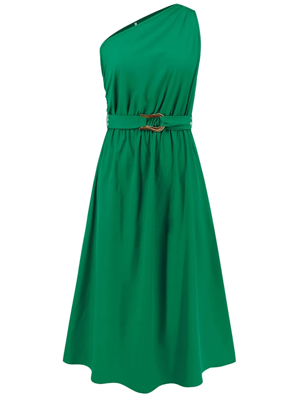 One-Shoulder Midi Dress detail view 05 - Vellaya Lane