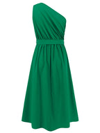 One-Shoulder Midi Dress detail view 06 - Vellaya Lane