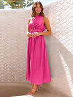 One-Shoulder Midi Dress detail view 10 - Vellaya Lane