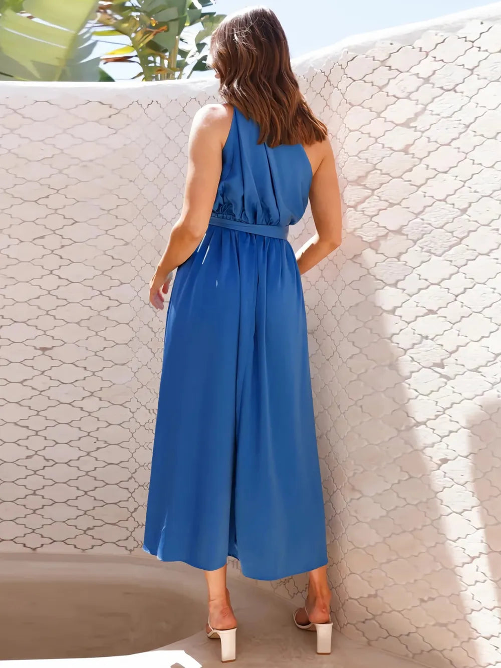 One-Shoulder Midi Dress detail view 12 - Vellaya Lane