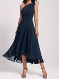 Ruched A-Line Midi Dress - Vellaya Lane