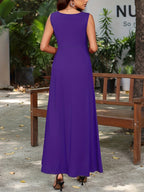 Sleeveless Flowy Maxi Dress detail view 25 - Vellaya Lane