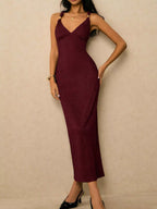 Sleeveless Ribbed-Knit Midi Dress detail view 17 - Vellaya Lane
