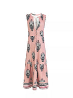 Tiered Printed Sleeveless Maxi Dress detail view 10 - Vellaya Lane
